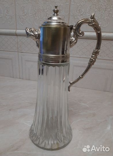Графин/декантер винтаж серебрение Италия 60гг