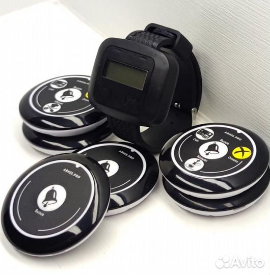 Кнопка вызова персонала, официанта с часами