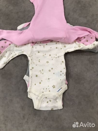 Боди комплект для новорожденного из 5 штук