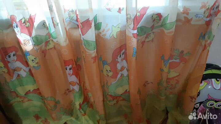 Комплект 4 шт. шторы и тюль