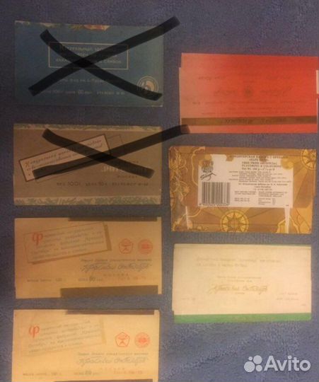 Этикетки от шоколада СССР