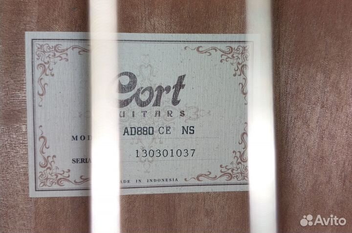 Электроакустическая гитара Cort AD880 CE NS