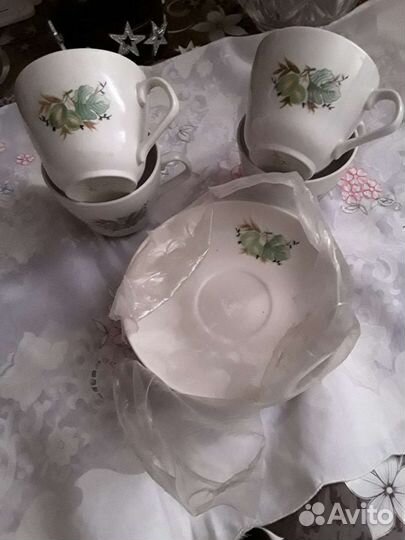 Бокал фарфор ссср,Хайта 4шт-300р,посуда разная