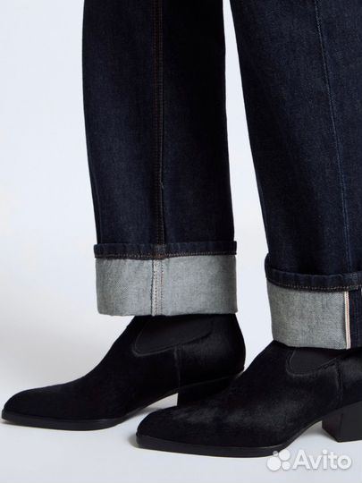 Новые казаки Lime 38 ботинки сапоги мех пони