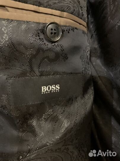 Пиджак мужской hugo boss 56 размер черный