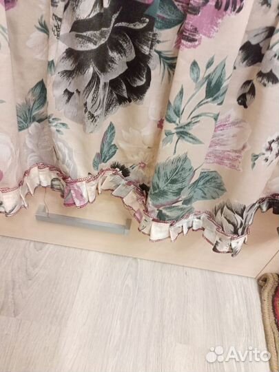 Комплект покрывало и шторы