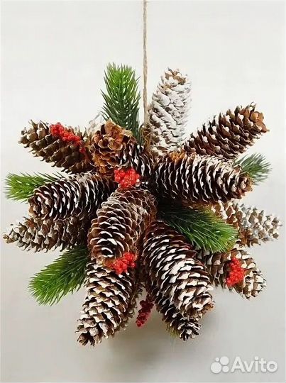 Шишка еловая для декора