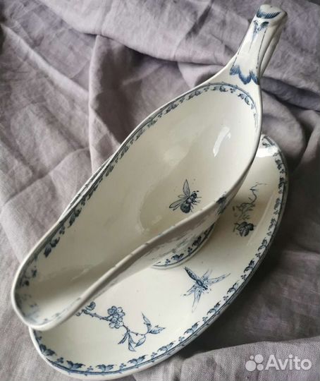 Антикварный соусник Sarreguemines, Carmen