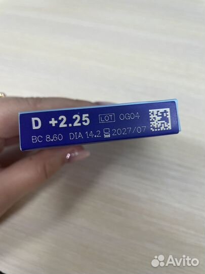 Линзы контактные +2.25
