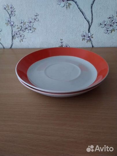 Чайные блюдца СССР Вербилки,Пролетарий, кф,Чехосл