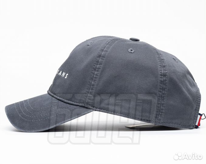 Кепка бейсболка Tommy Jeans серая мягкая
