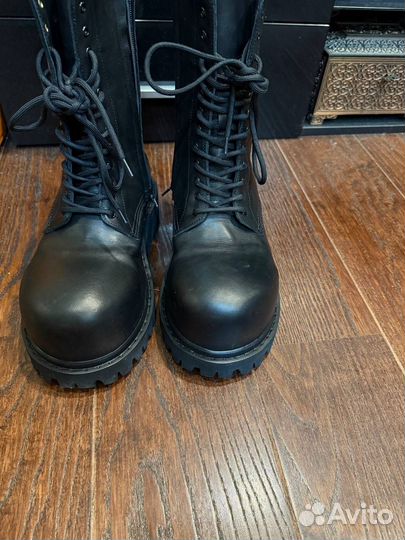 Balenciaga stomper leather boots