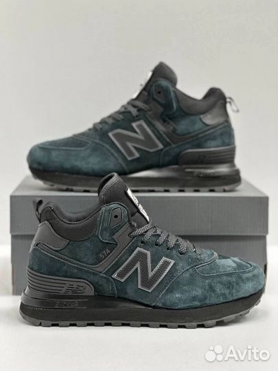 Кроссовки New Balance 574 Stone Island с мехом