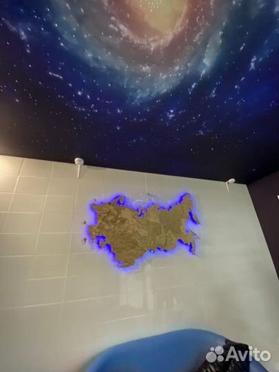 Карта России на стену