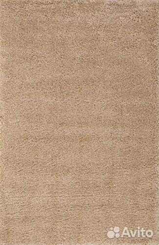 Ковер 3x4 Шегги бежевый, длинный ворс