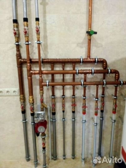 Монтаж отопления, водоснабжение