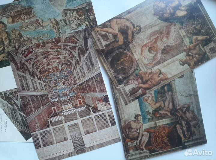 Микеланджело. Живопись. Буклет + открытки. 1975