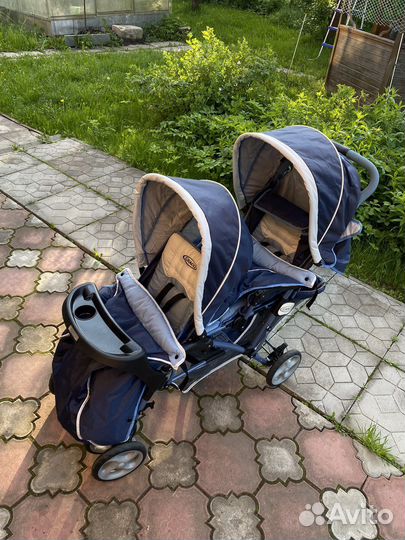 Коляска для двойни graco
