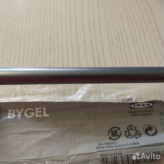 Товары ikea. Комплект рейлинг и корзина