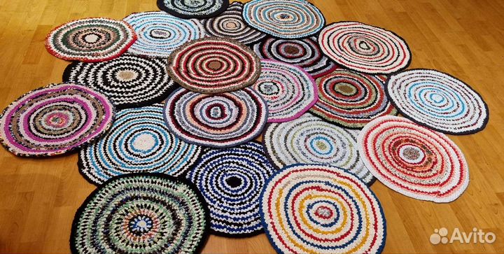 Коврики вязаные крючком