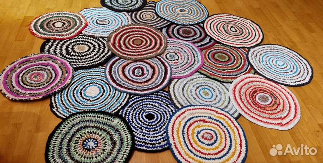 Коврики вязаные крючком