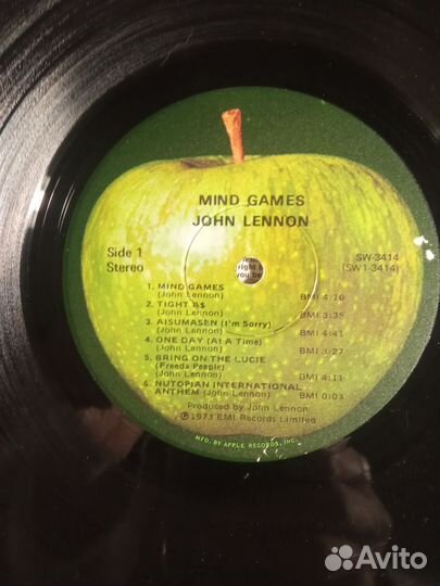 John lennon mind games 1973 apple USA