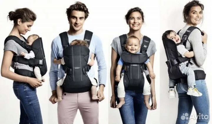 Эргорюкзак кенгуру babybjorn one cotton