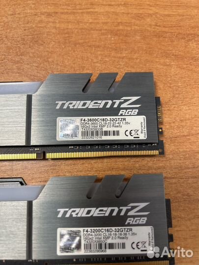 Оперативная память ddr4 32Gb G.Skill Trident Z RGB