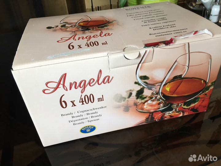 Новый набор бокалов для коньяка