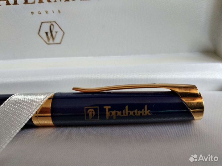 Ручка Waterman, роллер, с брендом Торибанк, в колл