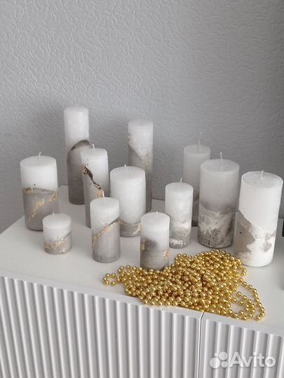 Свечи на бетоне