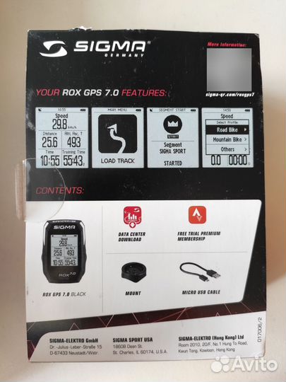 Велокомпьютер Sigma ROX GPS 7.0