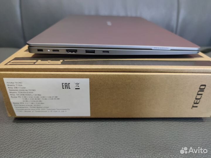 Ноутбук Tecno T1 Ryzen 7 5800U 16Gb ram 512SSD