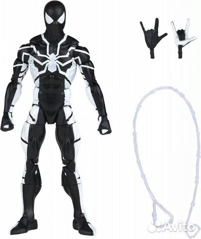 Человек паук чёрно-белый (15.5 см.)