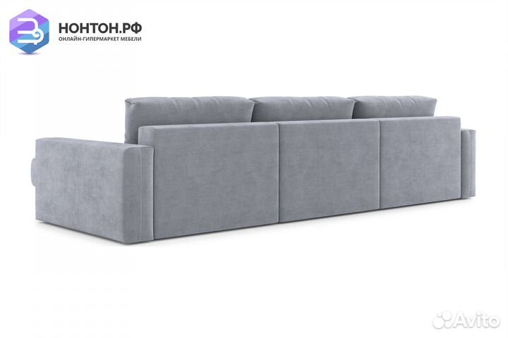 Диван угловой тик-так Монарх М2О1 серый