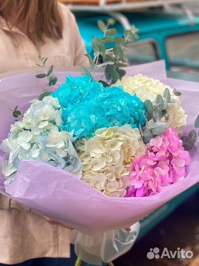 Букет из гортензии
