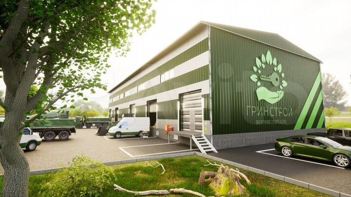 Склад с пандусом, 1440 м²