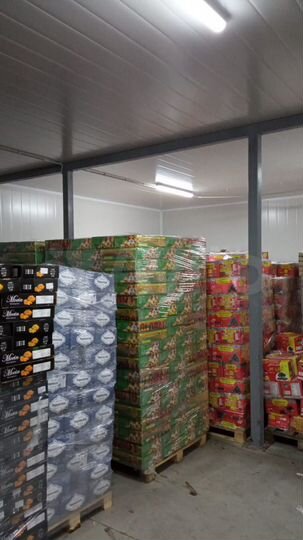 Склад, 17 м² холодильник