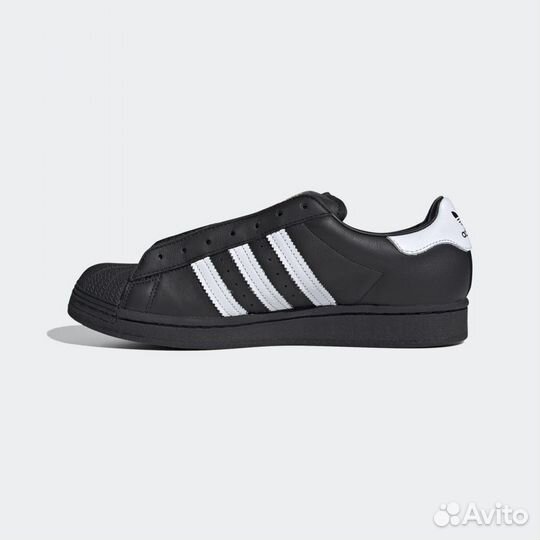 Adidas superstar laceless hot sale black