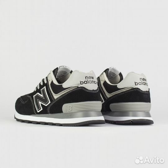 Кроссовки New Balance 574 Black / Grey (арт. 22914)