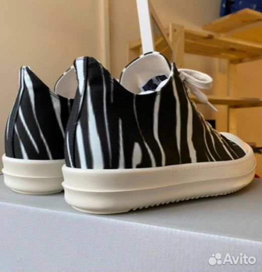 Rick owens ramones zebra