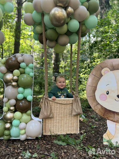 Лев декорация оформление праздника фотозона годик