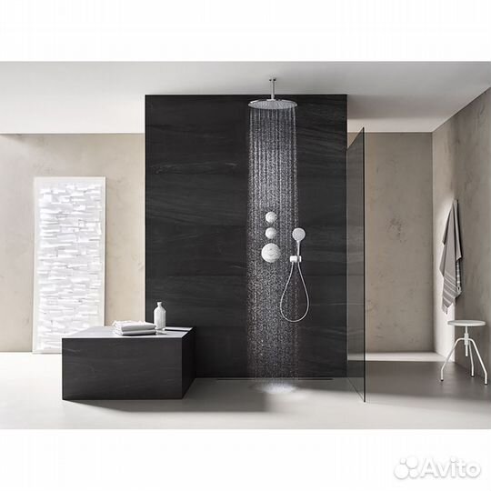 Верхний душ круглый 400 мм, хром