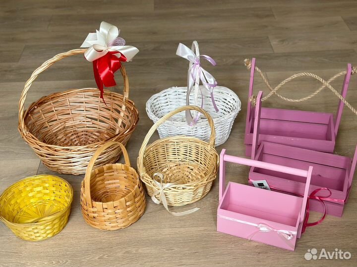 Корзина плетеная большая