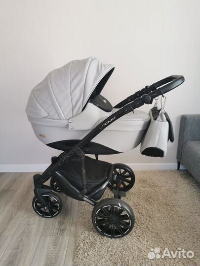 Коляска Riko Sigma 2 в 1 серого цвета б/у