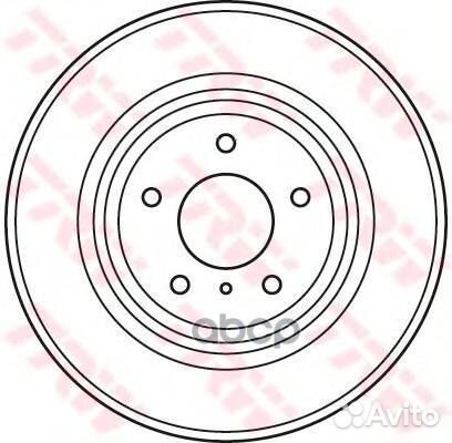 Диск тормозной передний TRW DF4983S DF4983S TRW