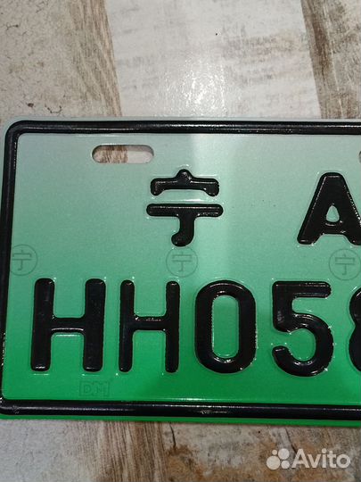 Номерной знак от мото