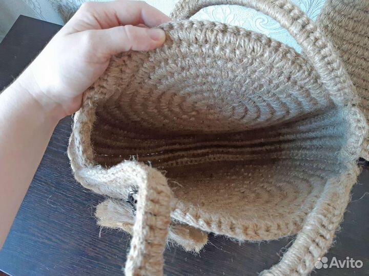 Сумка вязаная из джута