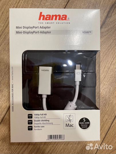Кабели/переходники hama mini dp hdmi