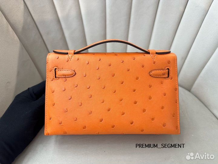 Сумка Hermes Kelly Pochette страус